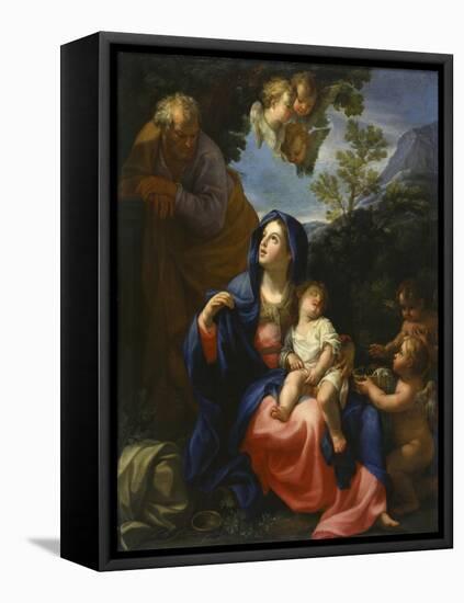 The Rest on the Flight into Egypt, c.1720-30-Giovanni Odazzi-Framed Stretched Canvas