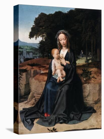 The Rest on the Flight into Egypt, C1512-1515-Gerard David-Stretched Canvas