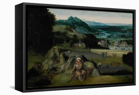The Rest on the Flight into Egypt (The Miraculous Field of Wheat) C.1518-24-Joachim Patinir-Framed Stretched Canvas