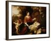 The Rest on the Flight Into Egypt-Bartolome Esteban Murillo-Framed Premium Giclee Print