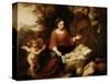 The Rest on the Flight Into Egypt-Bartolome Esteban Murillo-Stretched Canvas