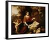 The Rest on the Flight Into Egypt-Bartolome Esteban Murillo-Framed Giclee Print