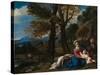 The Rest on the Flight into Egypt-Pier Francesco Mola-Stretched Canvas