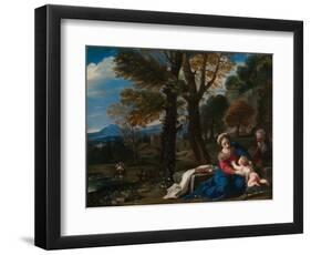 The Rest on the Flight into Egypt-Pier Francesco Mola-Framed Giclee Print