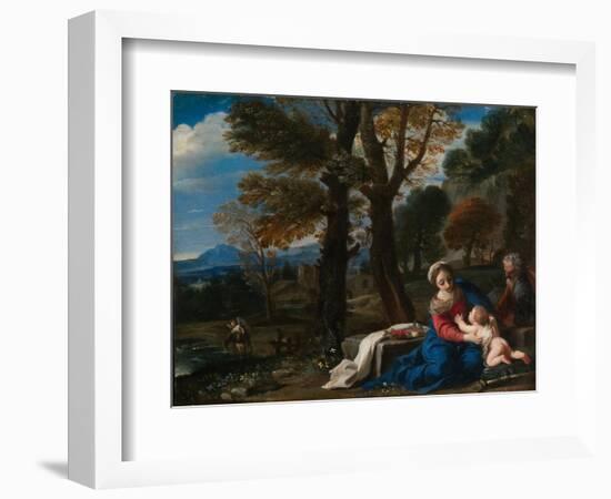 The Rest on the Flight into Egypt-Pier Francesco Mola-Framed Giclee Print