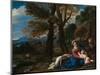 The Rest on the Flight into Egypt-Pier Francesco Mola-Mounted Giclee Print