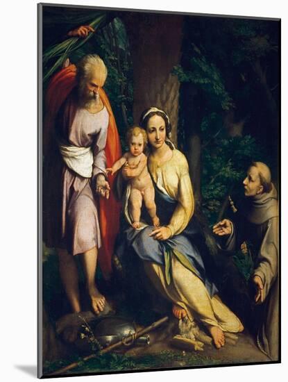 The Rest on the Flight into Egypt-Correggio-Mounted Giclee Print