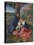 The Rest on the Flight into Egypt-Bernaert Van Orley-Stretched Canvas