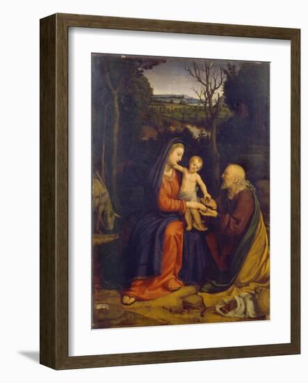 The Rest on the Flight into Egypt-Andrea Solari-Framed Giclee Print