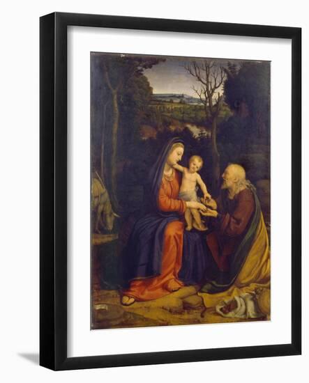 The Rest on the Flight into Egypt-Andrea Solari-Framed Giclee Print