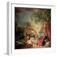 The Rest on the Flight into Egypt-Francois Boucher-Framed Giclee Print