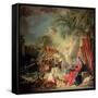 The Rest on the Flight into Egypt-Francois Boucher-Framed Stretched Canvas