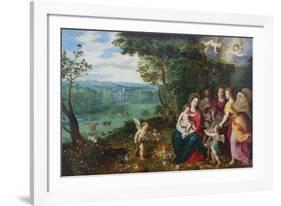 The Rest On The Flight To Egypt I-Pieter Brueghel the Younger-Framed Giclee Print