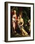 The Rest on the Flight to Egypt with Saint Francis, C. 1520-Antonio Da Correggio-Framed Giclee Print