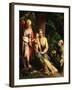 The Rest on the Flight to Egypt with Saint Francis, C. 1520-Antonio Da Correggio-Framed Giclee Print