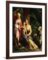 The Rest on the Flight to Egypt with Saint Francis, C. 1520-Antonio Da Correggio-Framed Giclee Print