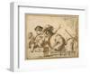 The Rest on the Flight-Guercino (Giovanni Francesco Barbieri)-Framed Premium Giclee Print