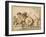 The Rest on the Flight-Guercino (Giovanni Francesco Barbieri)-Framed Giclee Print