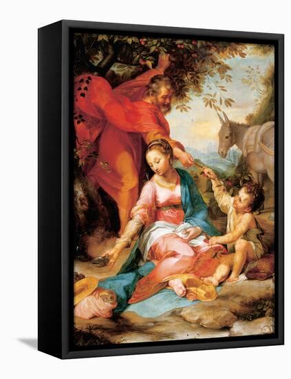The Rest on the Return from Egypt-Federico Barocci-Framed Stretched Canvas