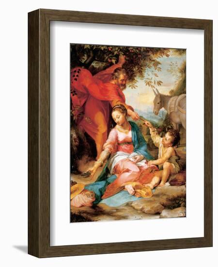 The Rest on the Return from Egypt-Federico Barocci-Framed Giclee Print