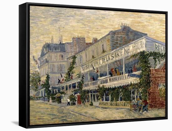 The Restaurant de la Sirene in Asnieres, c.1887-Vincent van Gogh-Framed Stretched Canvas