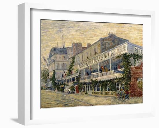 The Restaurant de la Sirene in Asnieres, c.1887-Vincent van Gogh-Framed Giclee Print