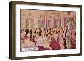 The Restaurant, Hotel Cecil, London-null-Framed Giclee Print