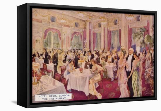 The Restaurant, Hotel Cecil, London-null-Framed Stretched Canvas