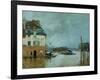 The Restaurant La Barque During the Flood at Port Marly-Alfred Sisley-Framed Giclee Print