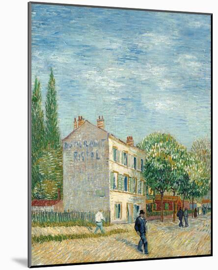 The Restaurant Rispal in Asnières, 1887-Vincent van Gogh-Mounted Giclee Print