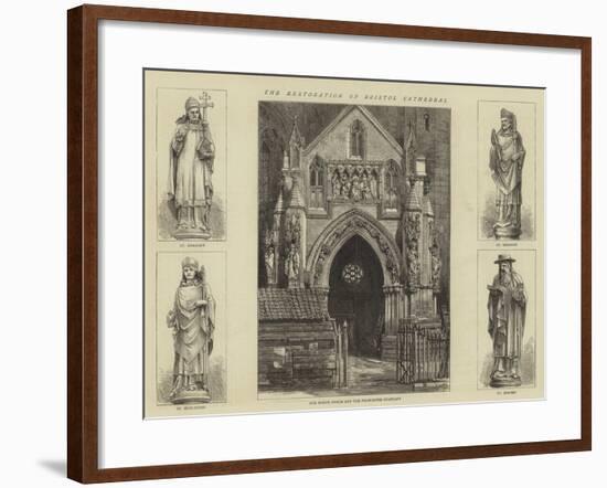 The Restoration of Bristol Cathedral-null-Framed Giclee Print