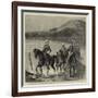 The Restoration of Cetewayo, the Military Escort Crossing the Tugela on their Way to Meet the King-null-Framed Giclee Print