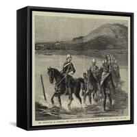 The Restoration of Cetewayo, the Military Escort Crossing the Tugela on their Way to Meet the King-null-Framed Stretched Canvas