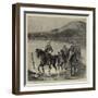 The Restoration of Cetewayo, the Military Escort Crossing the Tugela on their Way to Meet the King-null-Framed Giclee Print