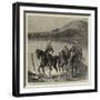 The Restoration of Cetewayo, the Military Escort Crossing the Tugela on their Way to Meet the King-null-Framed Giclee Print