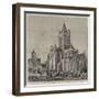 The Restoration of Christ Church Cathedral, Dublin, View of the Exterior and the Synod House-Henry William Brewer-Framed Giclee Print