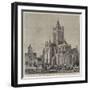 The Restoration of Christ Church Cathedral, Dublin, View of the Exterior and the Synod House-Henry William Brewer-Framed Giclee Print