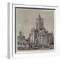 The Restoration of Christ Church Cathedral, Dublin, View of the Exterior and the Synod House-Henry William Brewer-Framed Giclee Print