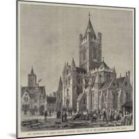 The Restoration of Christ Church Cathedral, Dublin, View of the Exterior and the Synod House-Henry William Brewer-Mounted Giclee Print