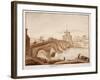 The Restoration of Ponte Milvio by Pope Pius Vii, 1833-Agostino Tofanelli-Framed Giclee Print