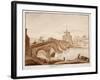 The Restoration of Ponte Milvio by Pope Pius Vii, 1833-Agostino Tofanelli-Framed Giclee Print