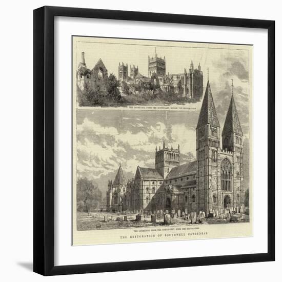 The Restoration of Southwell Cathedral-null-Framed Giclee Print