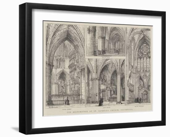 The Restoration of St Saviour's Church, Southwark-Henry William Brewer-Framed Giclee Print