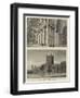 The Restoration of Tewkesbury Abbey-null-Framed Giclee Print