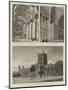 The Restoration of Tewkesbury Abbey-null-Mounted Giclee Print