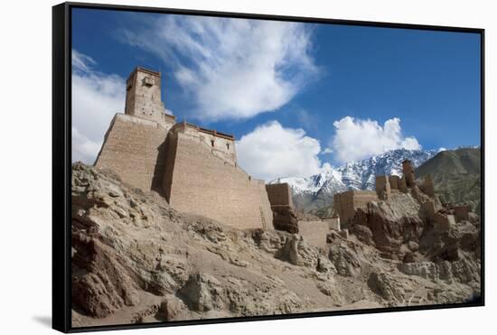 The Restoration of the Citadel and Temples of Basgo, Perched on an Eroded Hillside-Thomas L-Framed Stretched Canvas