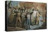 The Resurgence - Patriotic Demonstration in Florence, 1847-null-Stretched Canvas