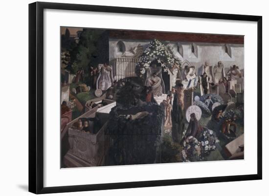 The Resurrection, Cookham-Sir Stanley Spencer-Framed Giclee Print