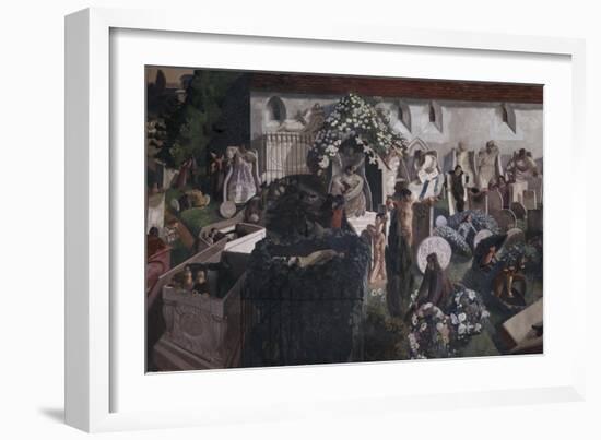 The Resurrection, Cookham-Sir Stanley Spencer-Framed Giclee Print