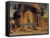 The Resurrection Fragment of the Predelle of the Altarpiece of the Church of San Zeno in Verona by-Andrea Mantegna-Framed Stretched Canvas